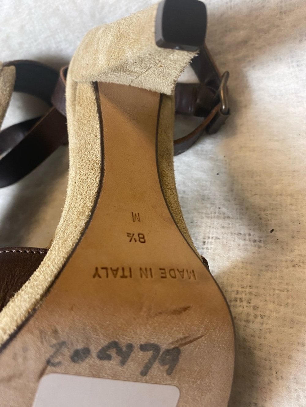 Michael Kors Brown Leather Crisscross Ankle-Strap Sandals - Picture 10 of 12